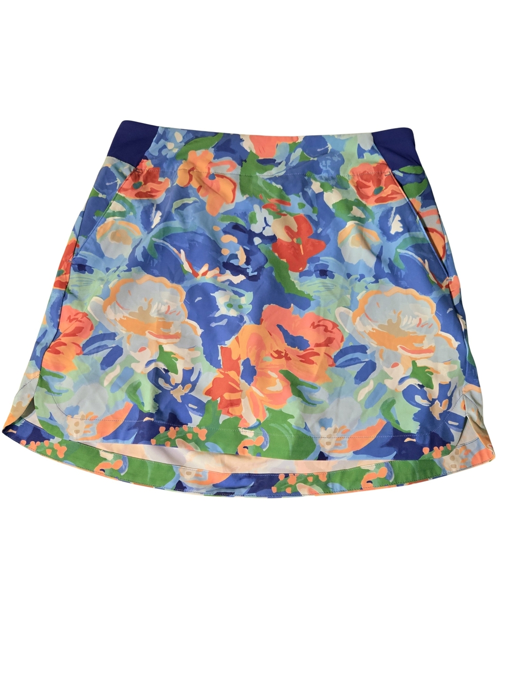 Walter Hagen Performance 2 - Floral Golf Skort in Blue, Coral and Green